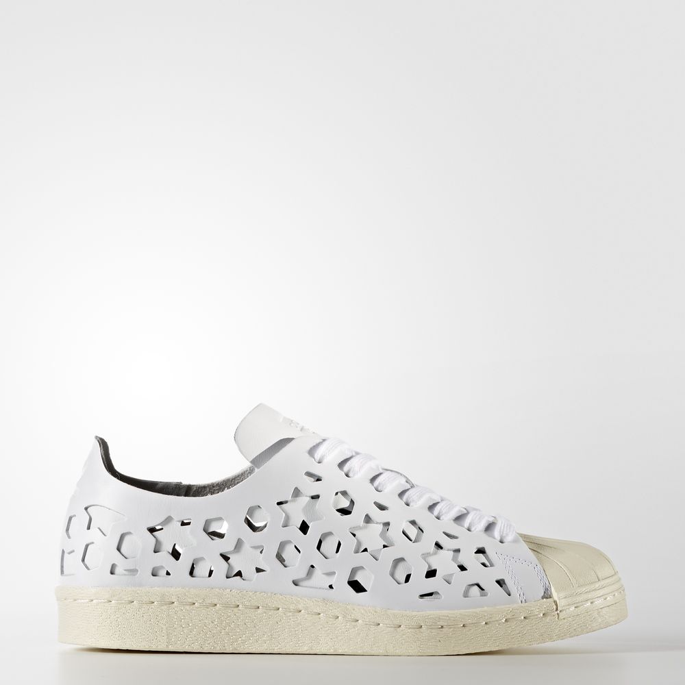 Adidas Superstar 80s Cut-out - Originals γυναικεια - Ασπρα/Κρέμα Ασπρα,Μέγεθος: EU 36 – 54 2/3 (669B